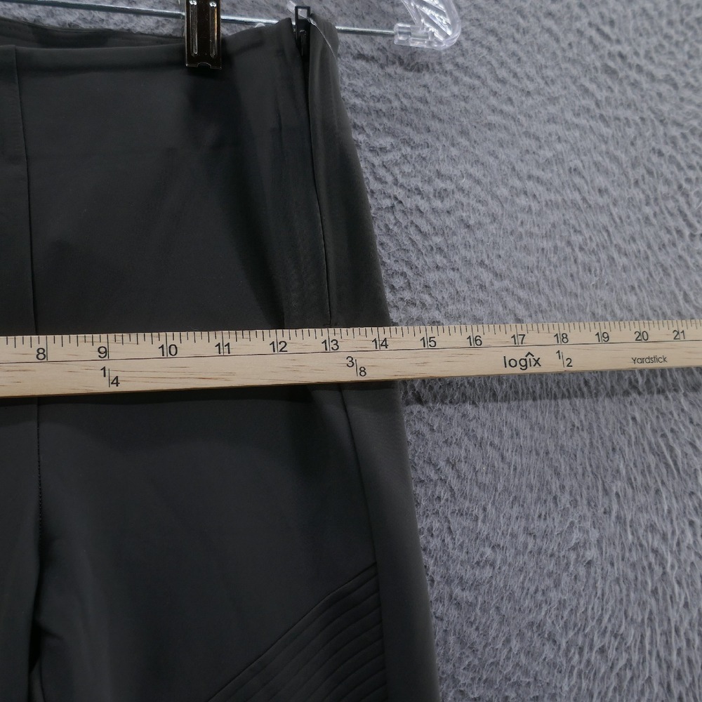 Athleta Womens Madison Moto‎ Tight Leggings 2 Gray Nylon Mid Rise Side Zip NEW - Picture 9 of 16